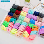 50/100Pcs Diameter 35MM High Elastic Hair Bands for Women Girls Hairband Ponytail Holder Rubber Scrunchies Hair Accessories