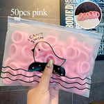 50/100pcs/Set Girls Colorful Nylon Small Elastic Hair Bands Children Ponytail Holder Rubber Bands Headband Kids Hair Accessories