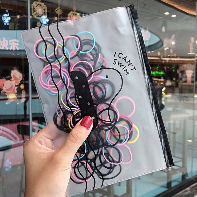 50/100pcs/Set Girls Colorful Nylon Small Elastic Hair Bands Children Ponytail Holder Rubber Bands Headband Kids Hair Accessories