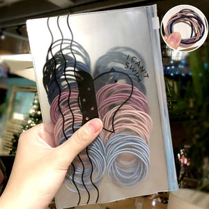 50/100pcs/Set Girls Colorful Nylon Small Elastic Hair Bands Children Ponytail Holder Rubber Bands Headband Kids Hair Accessories